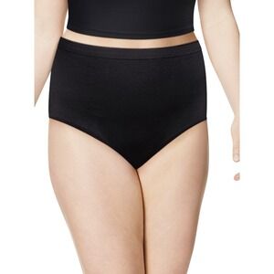 Hanes Women's Breathable Cotton Tagless Waisted Briefs 6 Pack Size 12/4X NWT
